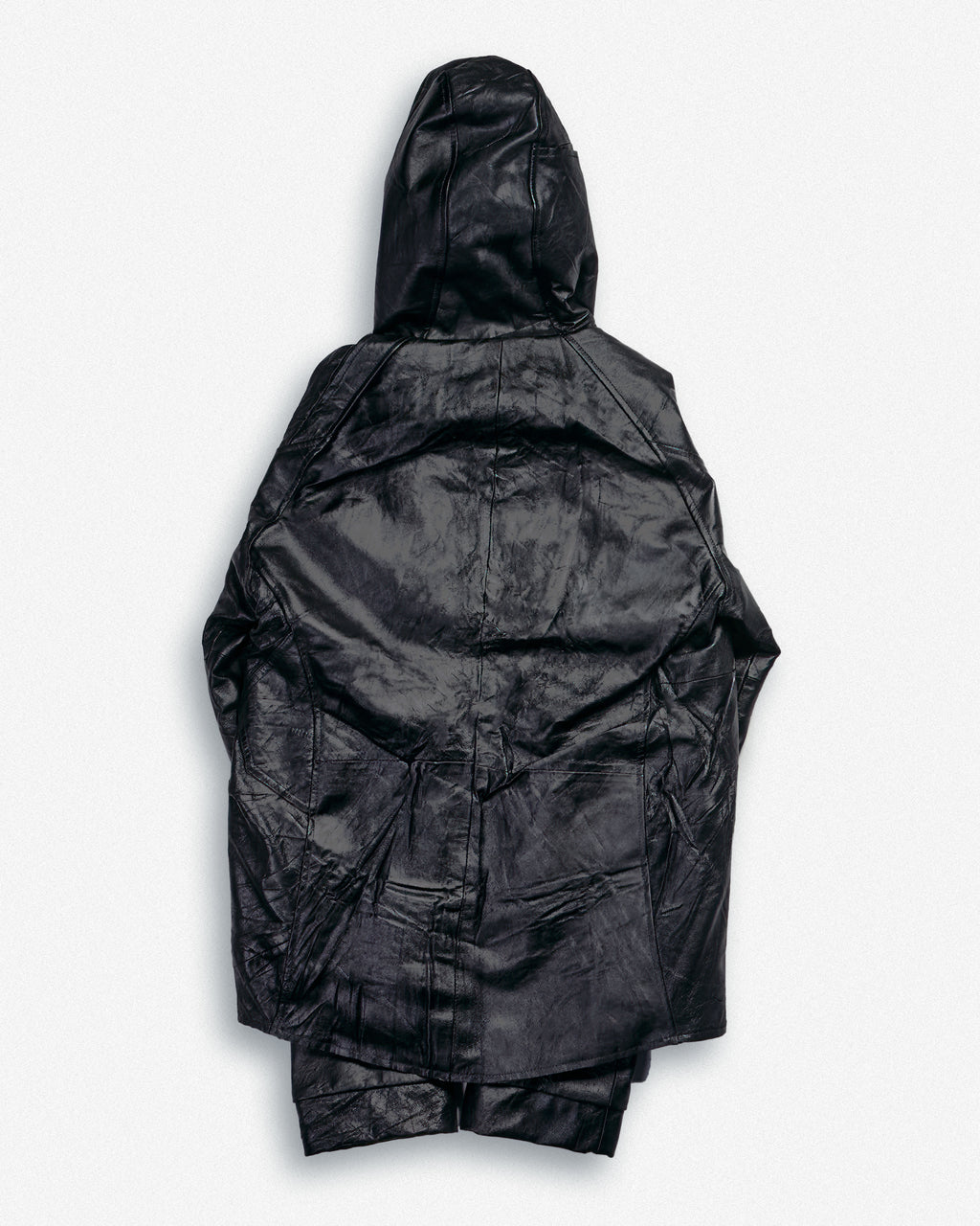 Leather Hooded Jacket - XS002