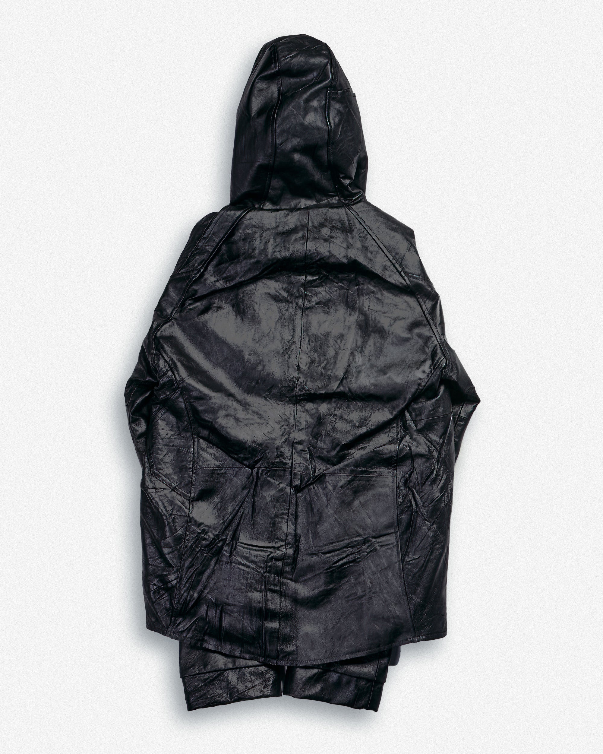 Leather Hooded Jacket - XS002