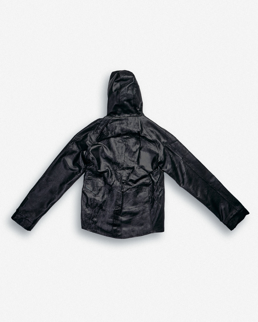 Leather Hooded Jacket - XS002