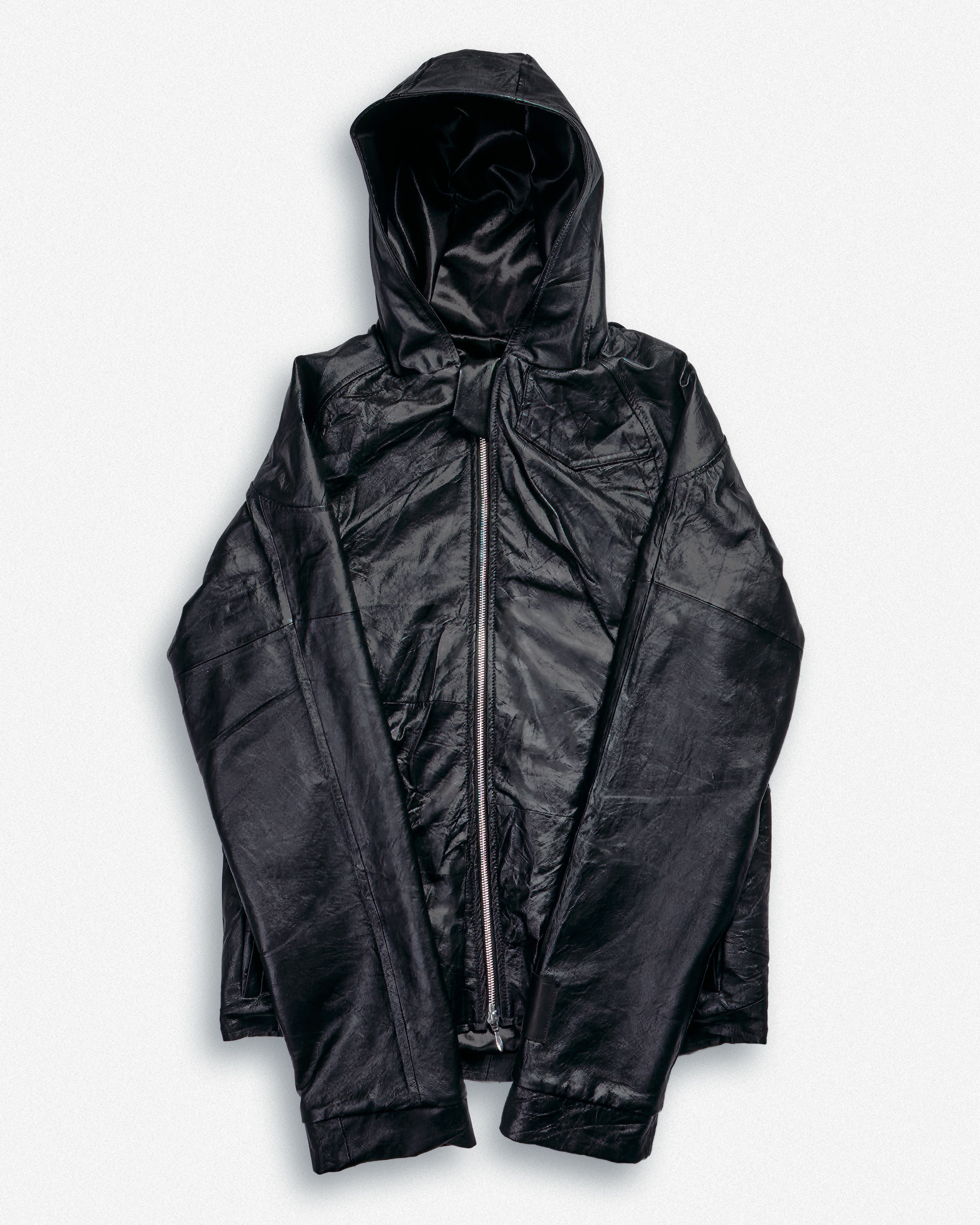 Leather Hooded Jacket - XS002 – Joseph Brimicombe One of One
