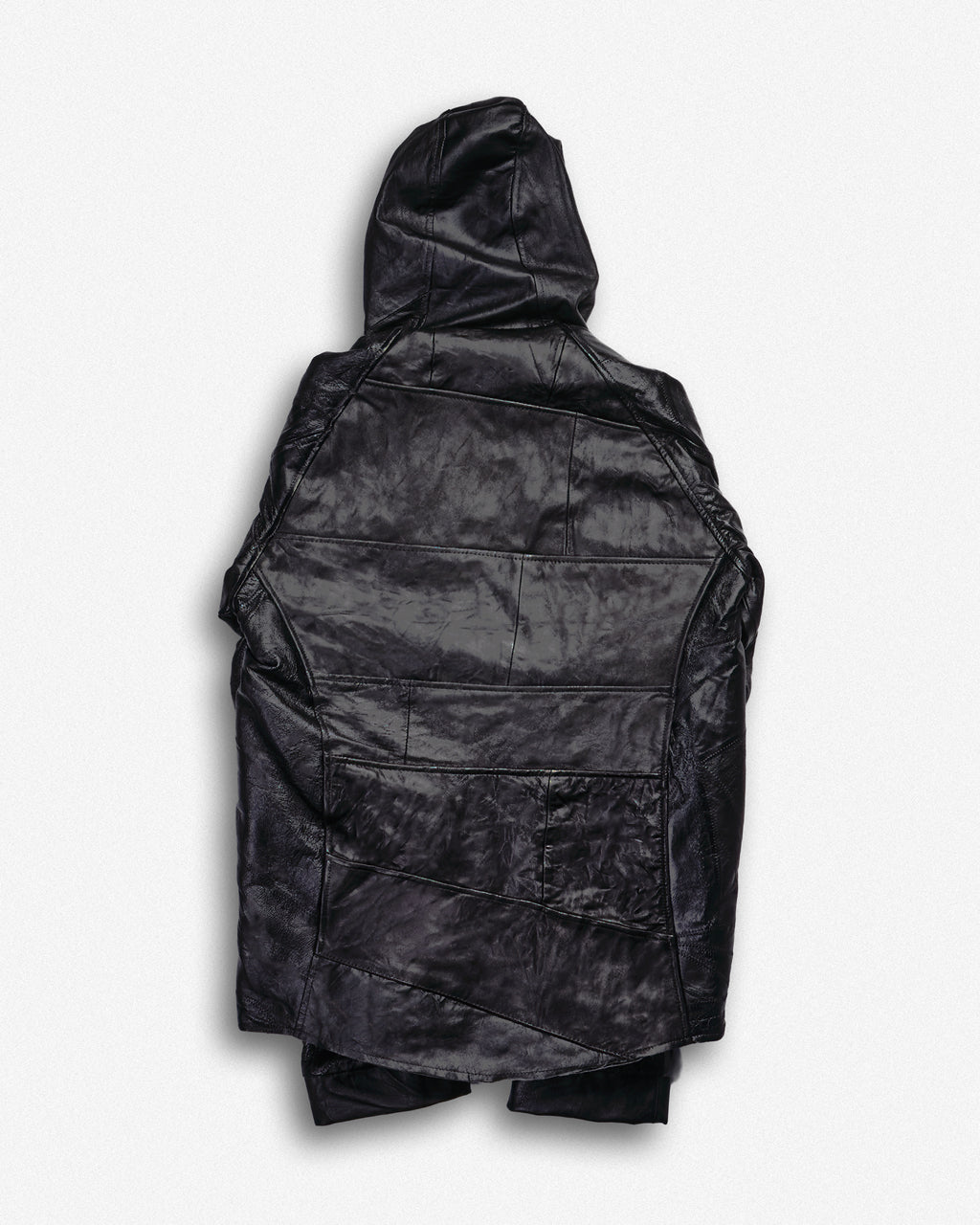 Leather Hooded Jacket - S001