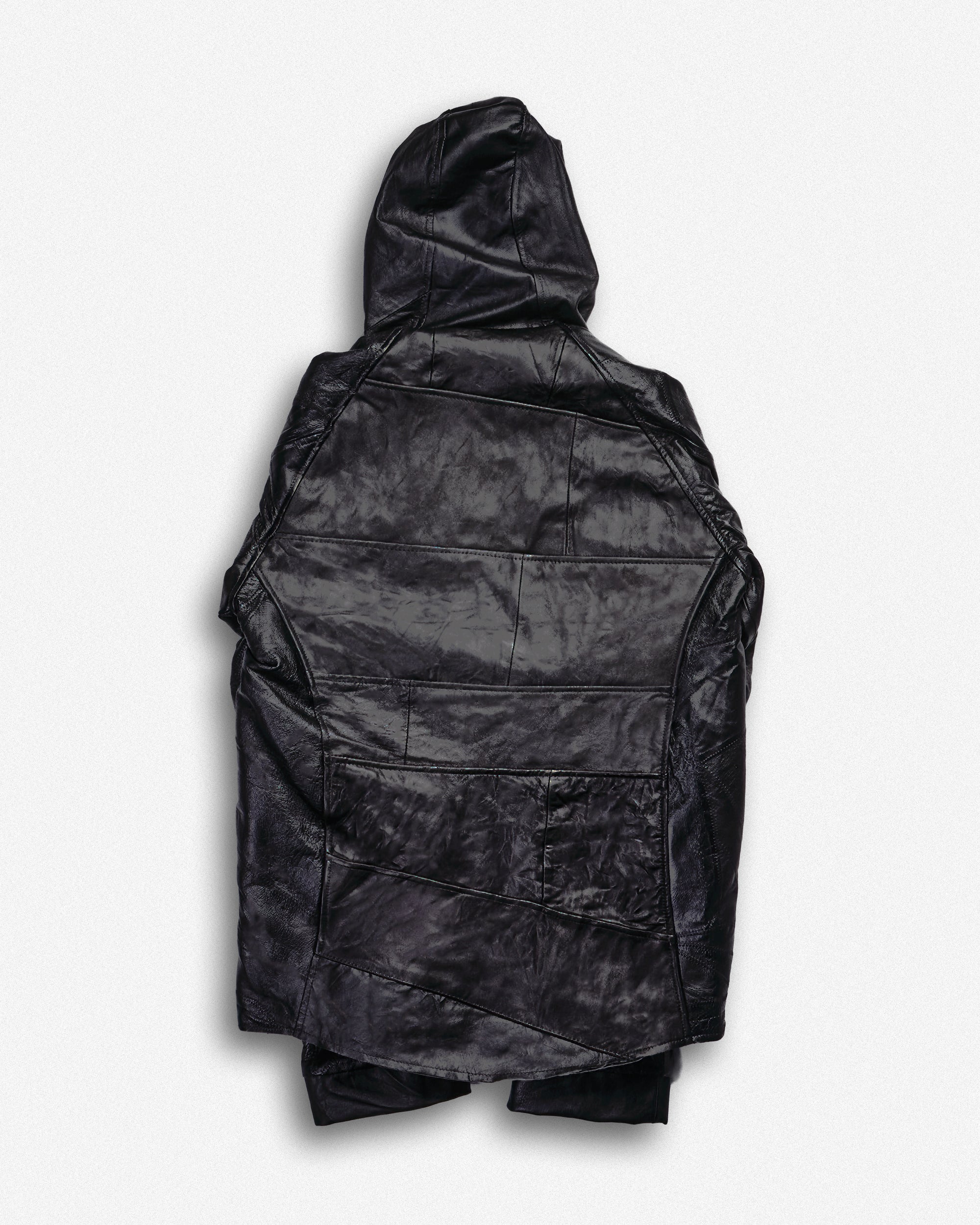 Leather Hooded Jacket - S001