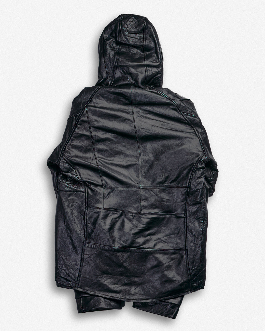 Leather Hooded Jacket - S002
