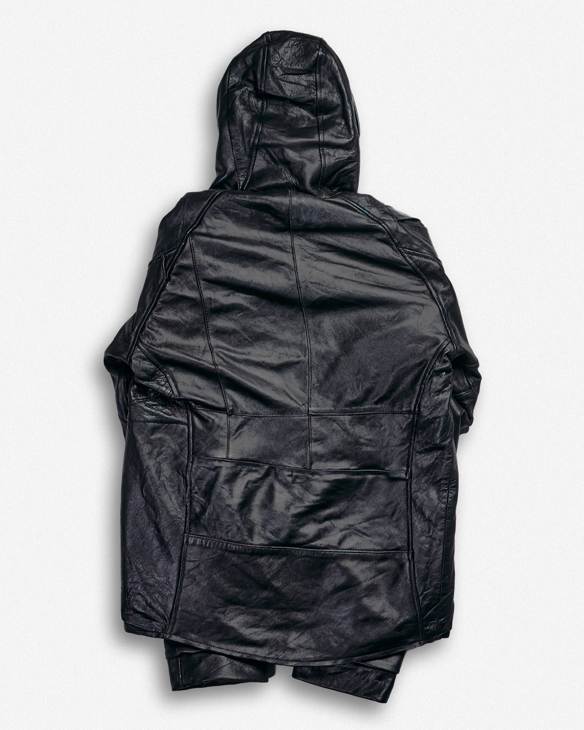 Leather Hooded Jacket - S002