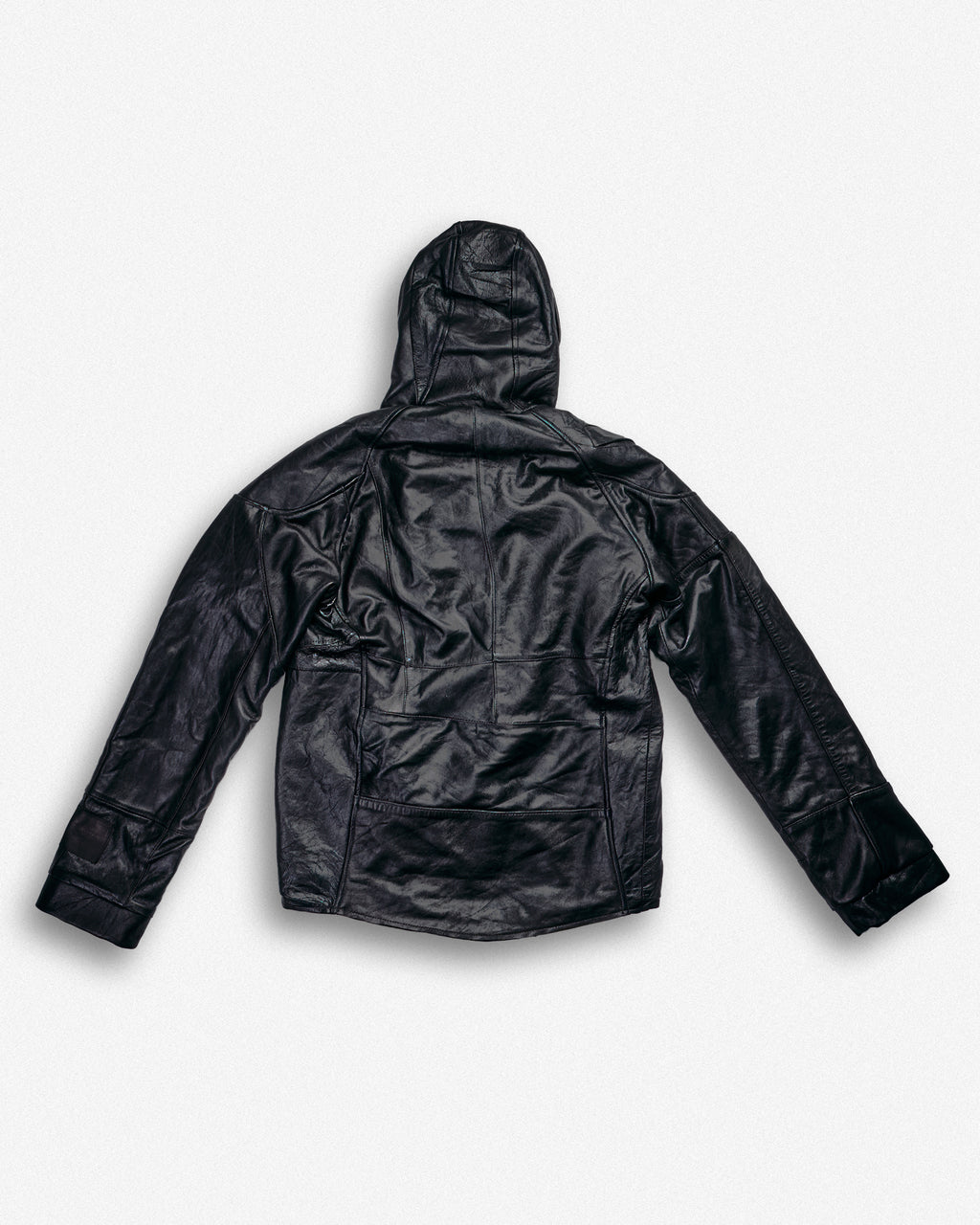 Leather Hooded Jacket - S002