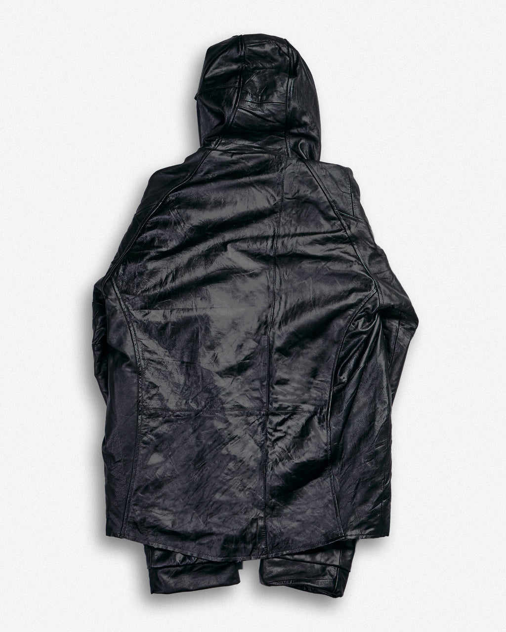 Leather Hooded Jacket - M003
