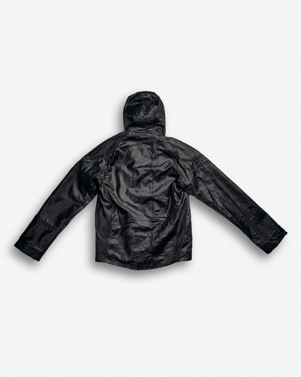 Leather Hooded Jacket - M003