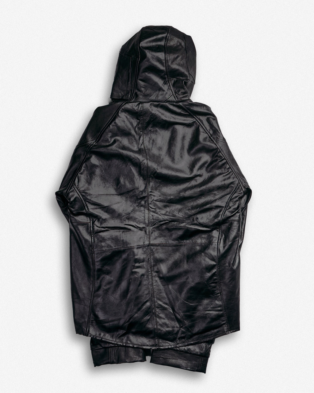 Leather Hooded Jacket - XL002