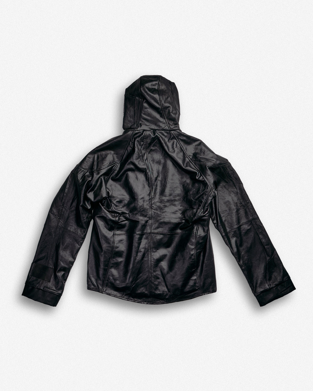 Leather Hooded Jacket - XL002