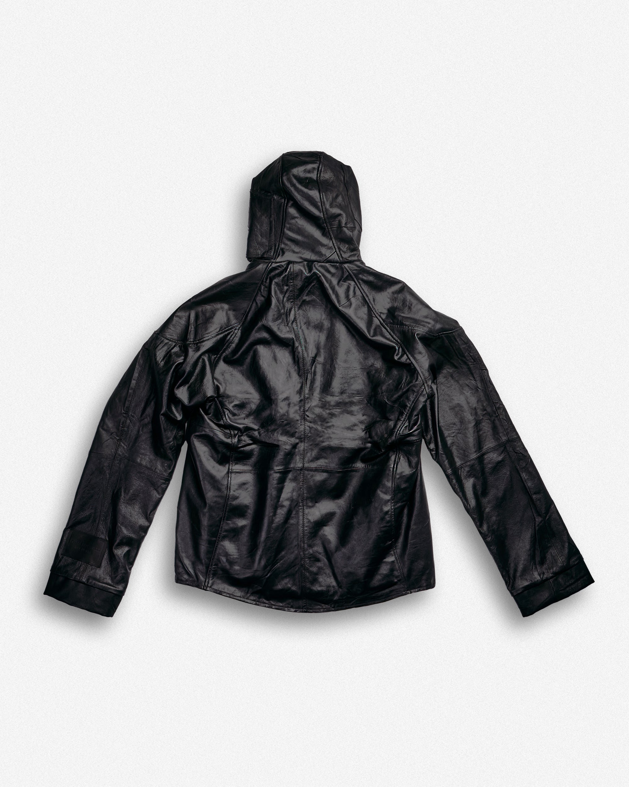 Leather Hooded Jacket - XL002