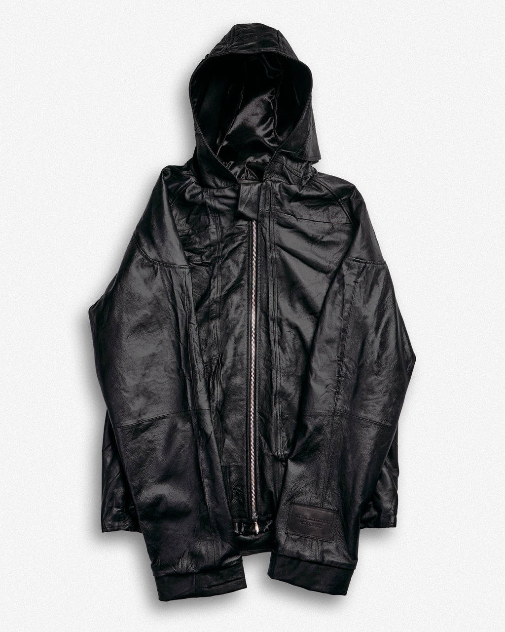 Leather Hooded Jacket - XL002