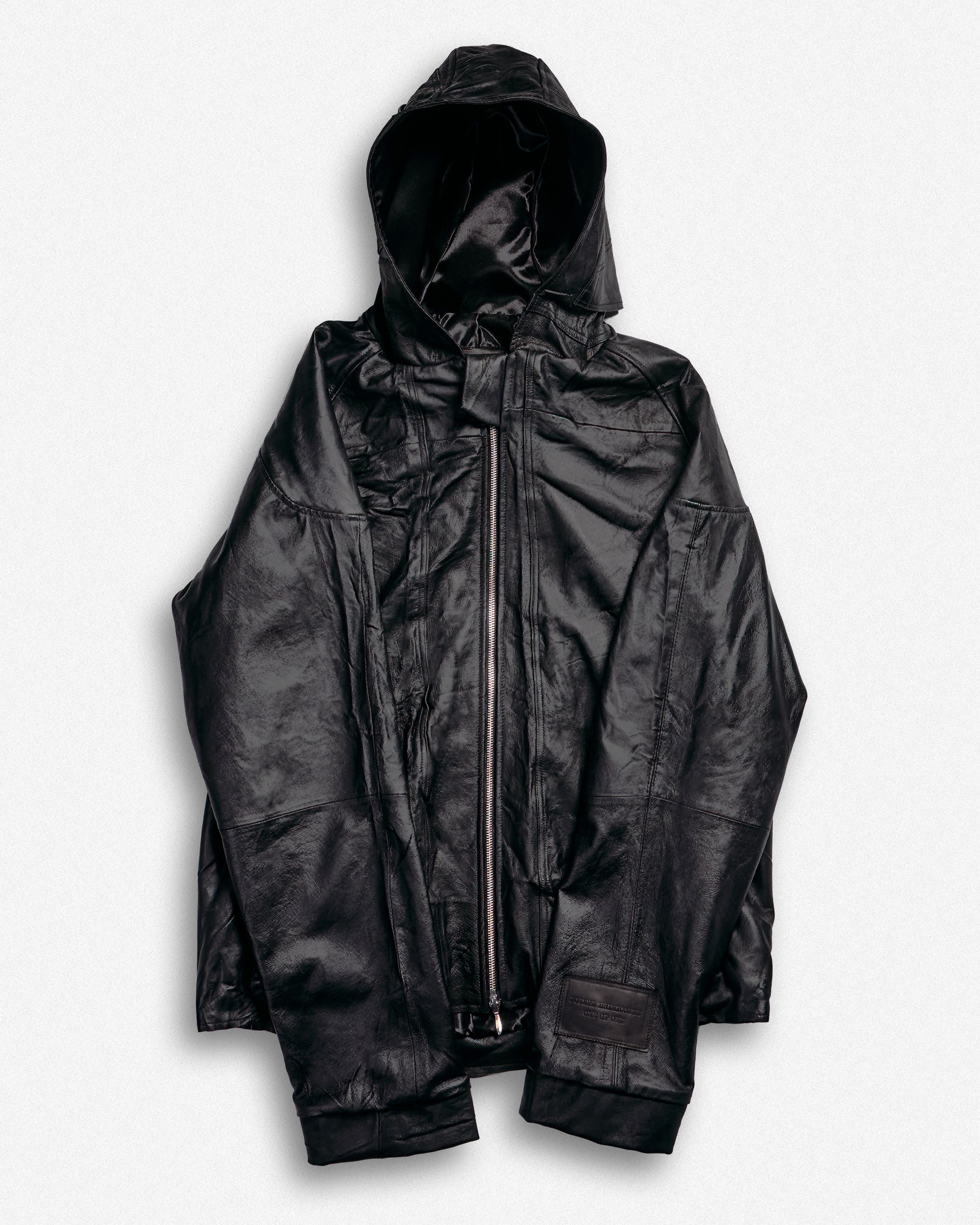 Leather Hooded Jacket - XL002