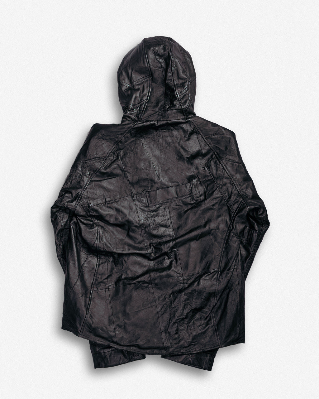 Leather Hooded Jacket - XL001