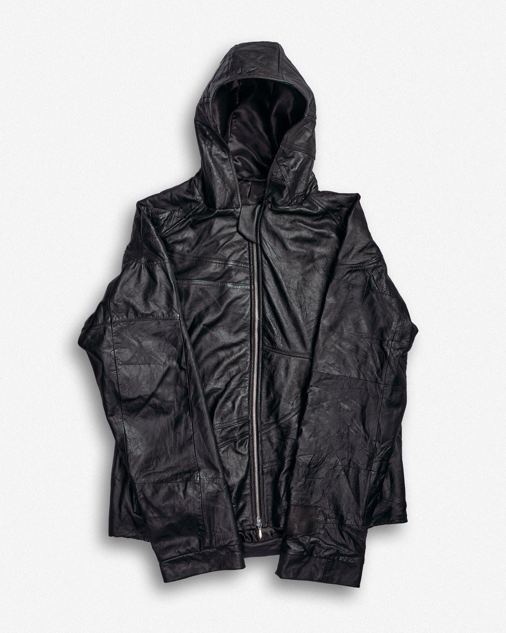 Leather Hooded Jacket - XL001