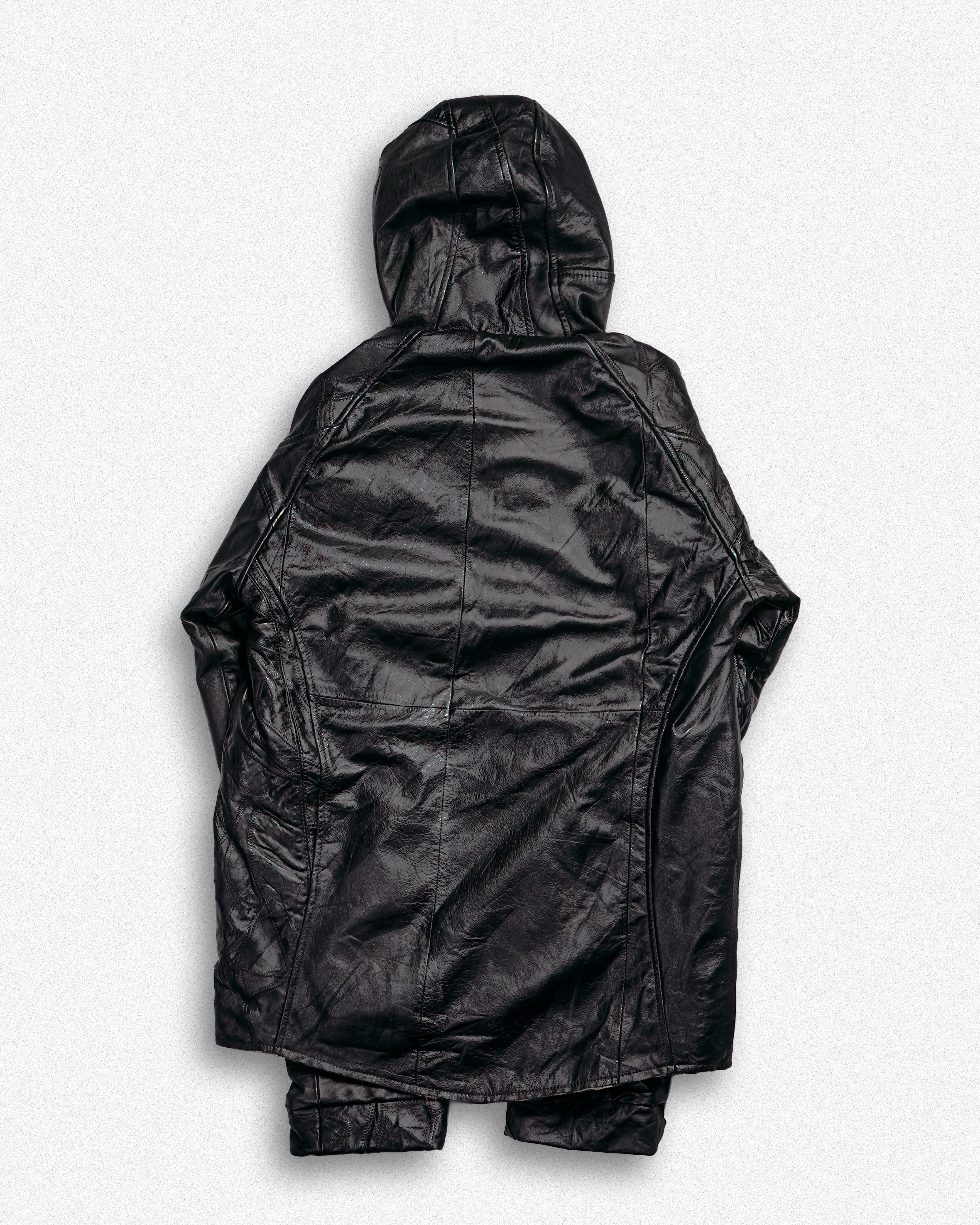 Leather Hooded Jacket - XS003 – Joseph Brimicombe One of One