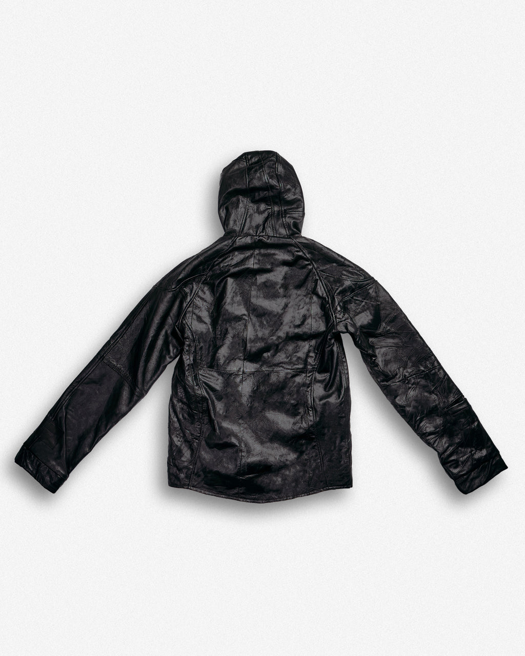 Leather Hooded Jacket - XS003