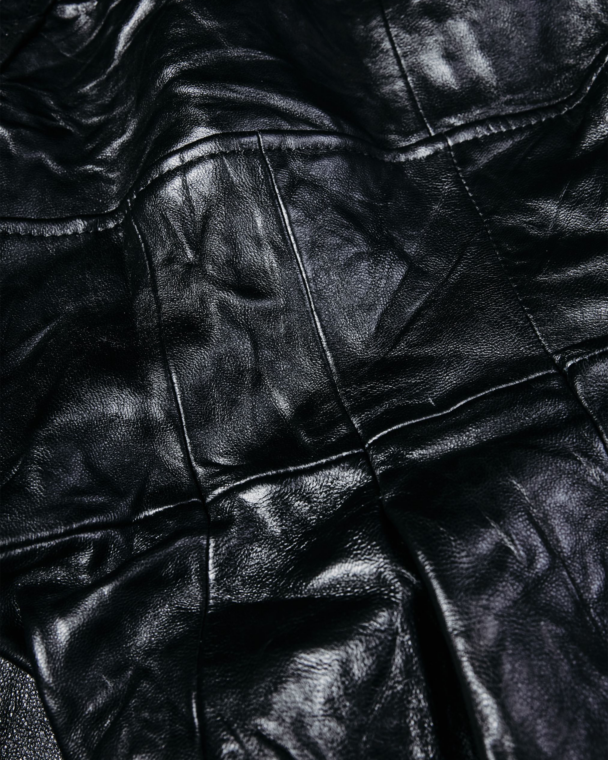 Leather Hooded Jacket - L001