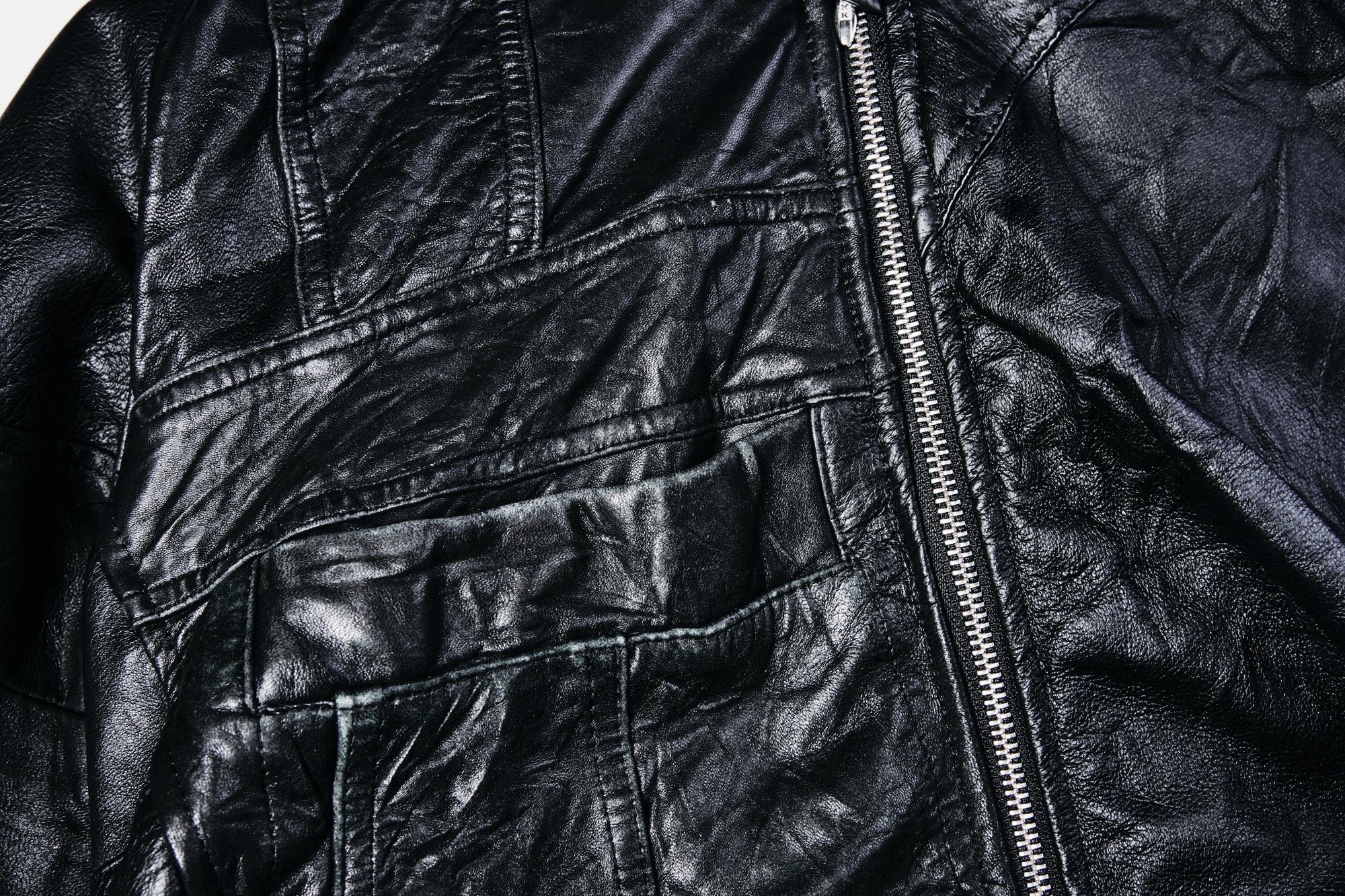 Leather Hooded Jacket - XS001