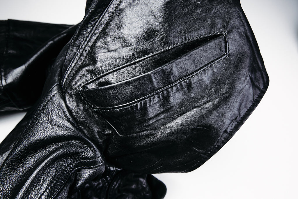 Leather Hooded Jacket - XS001