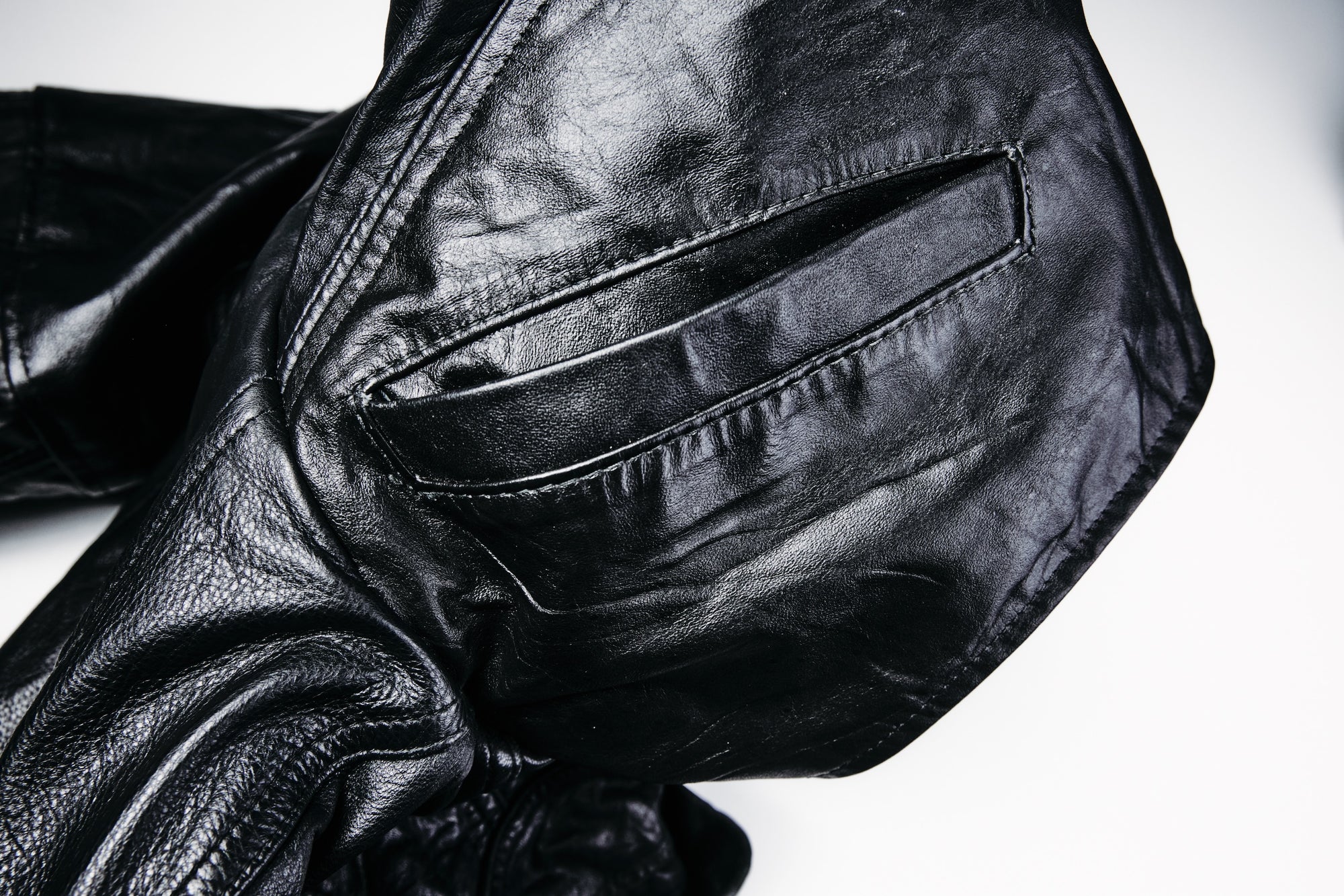 Leather Hooded Jacket - XS001