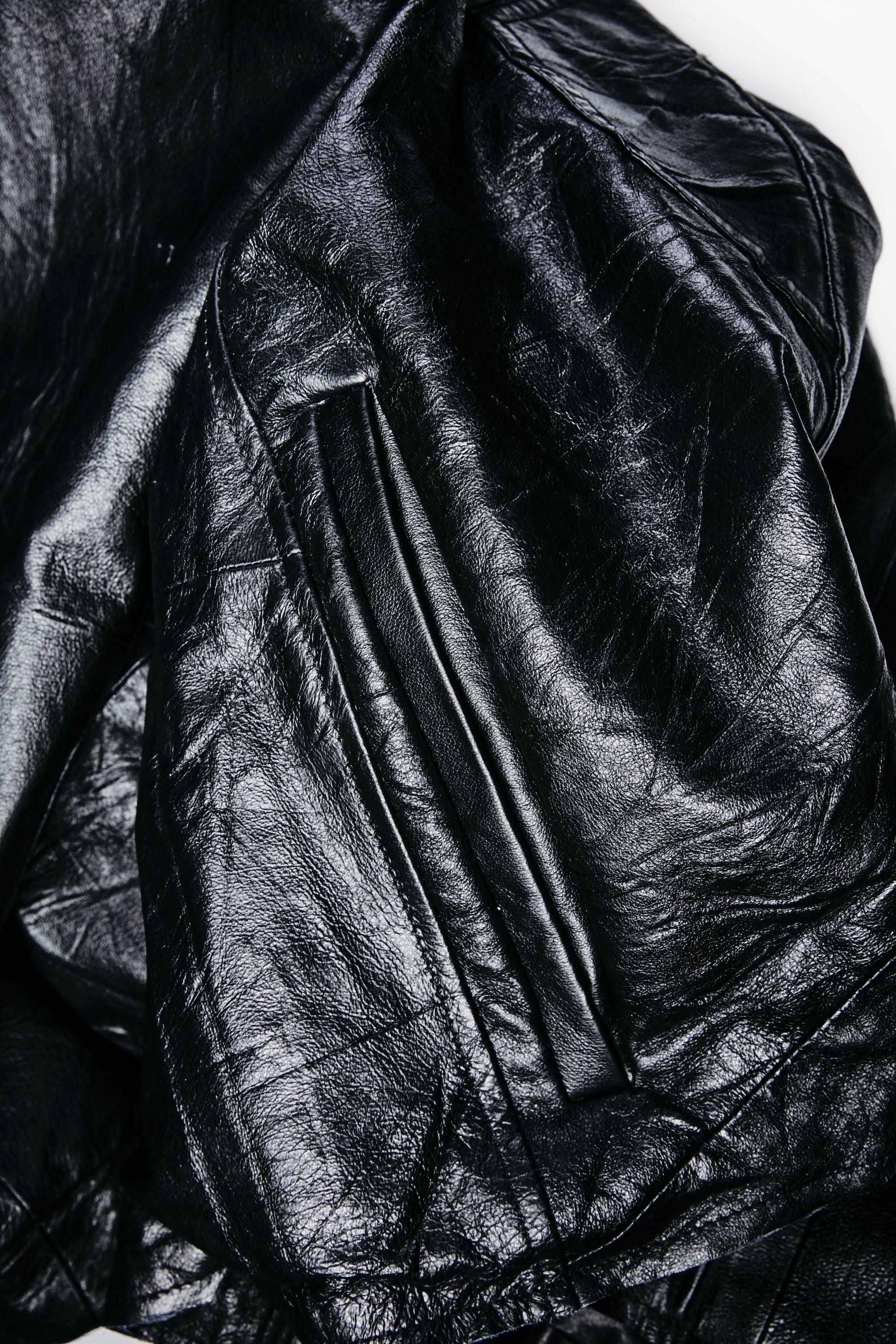 Leather Hooded Jacket - XS002