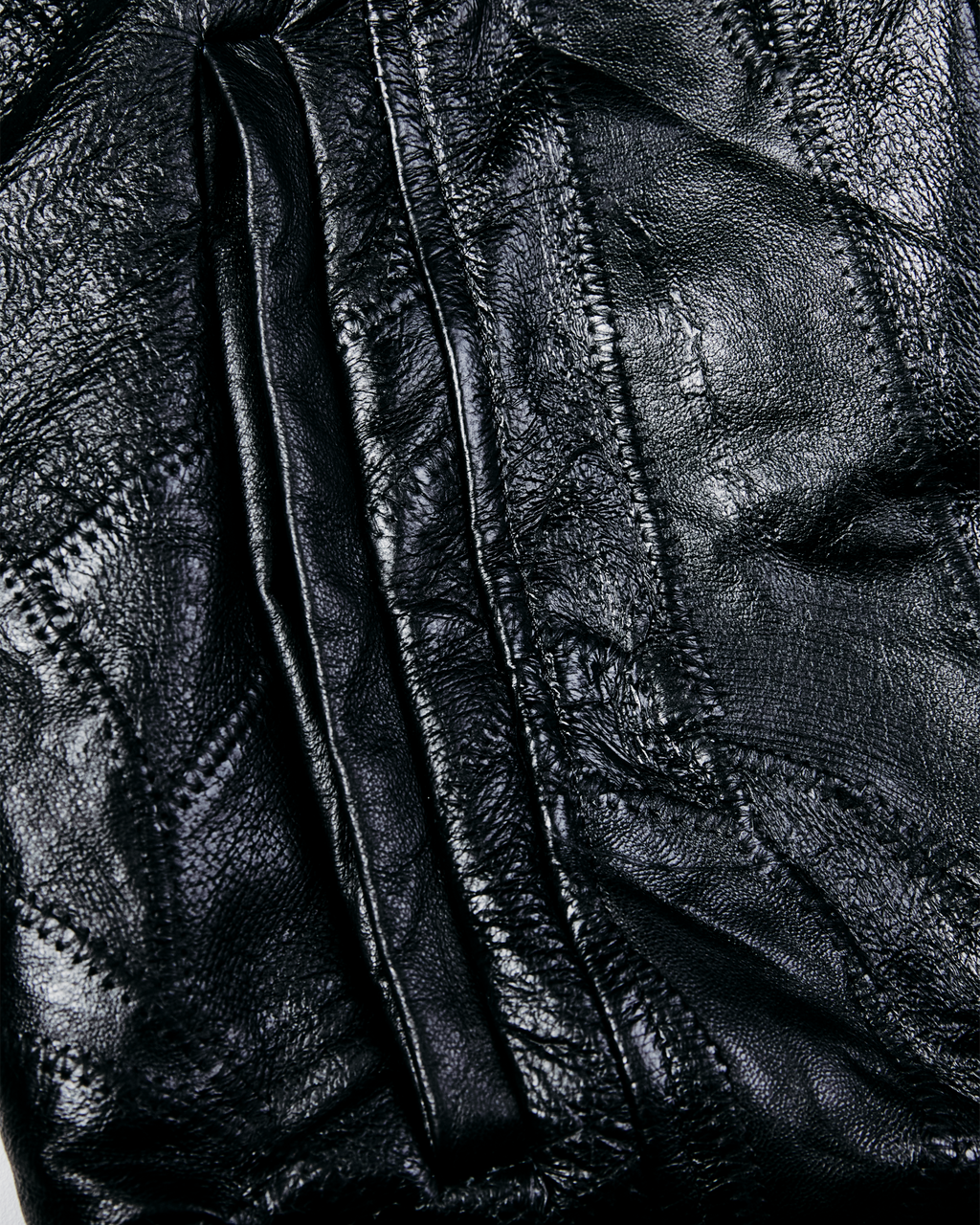 Leather Hooded Jacket - S001