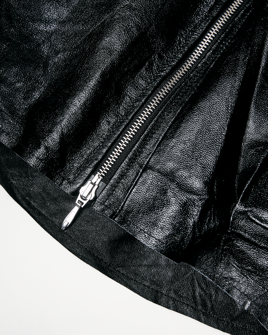 Leather Hooded Jacket - M002