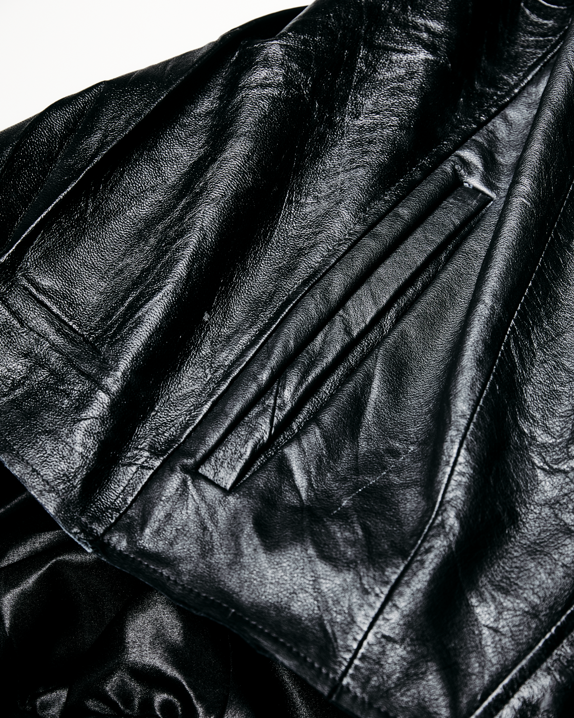 Leather Hooded Jacket - M003