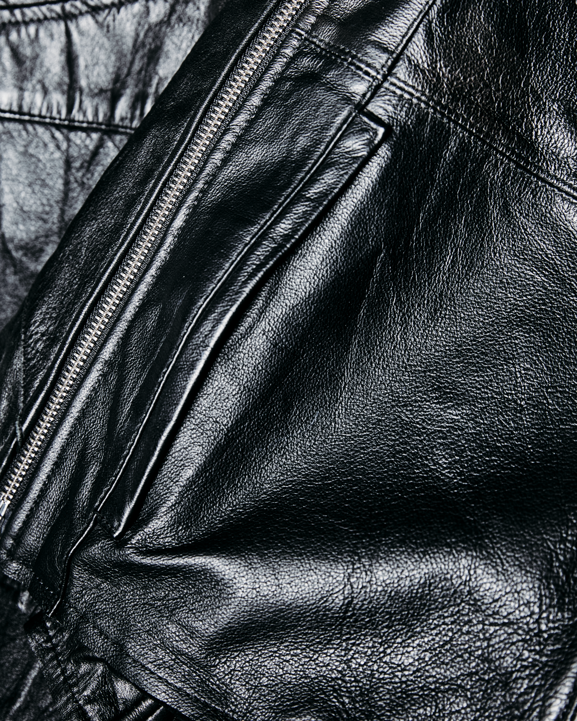 Leather Hooded Jacket - XL001