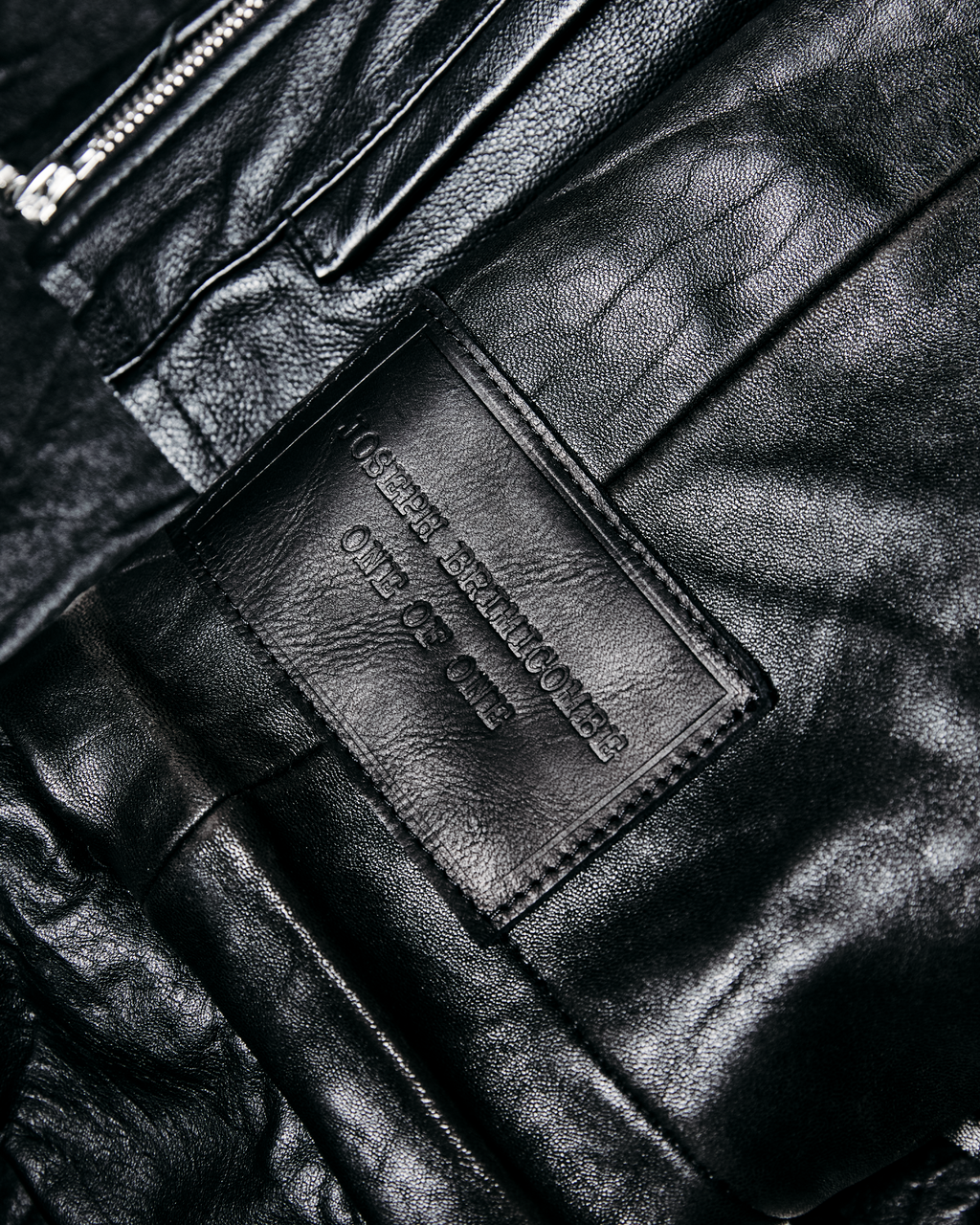 Leather Hooded Jacket - XL001