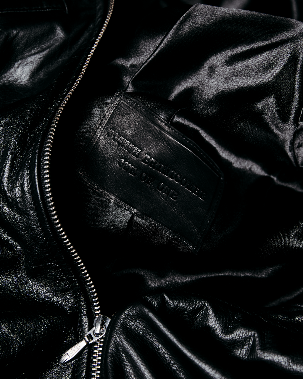 Leather Hooded Jacket - L002