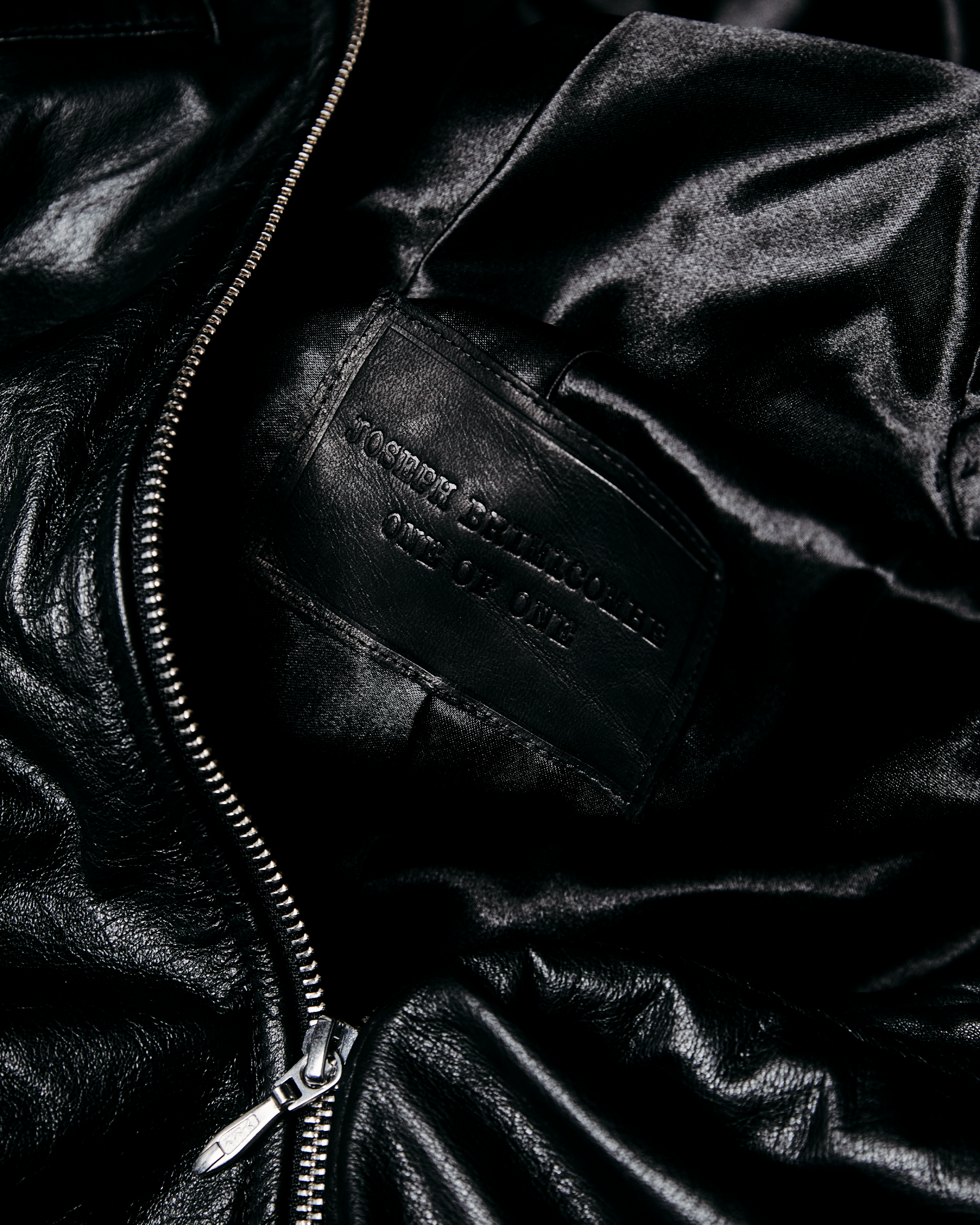 Leather Hooded Jacket - L002
