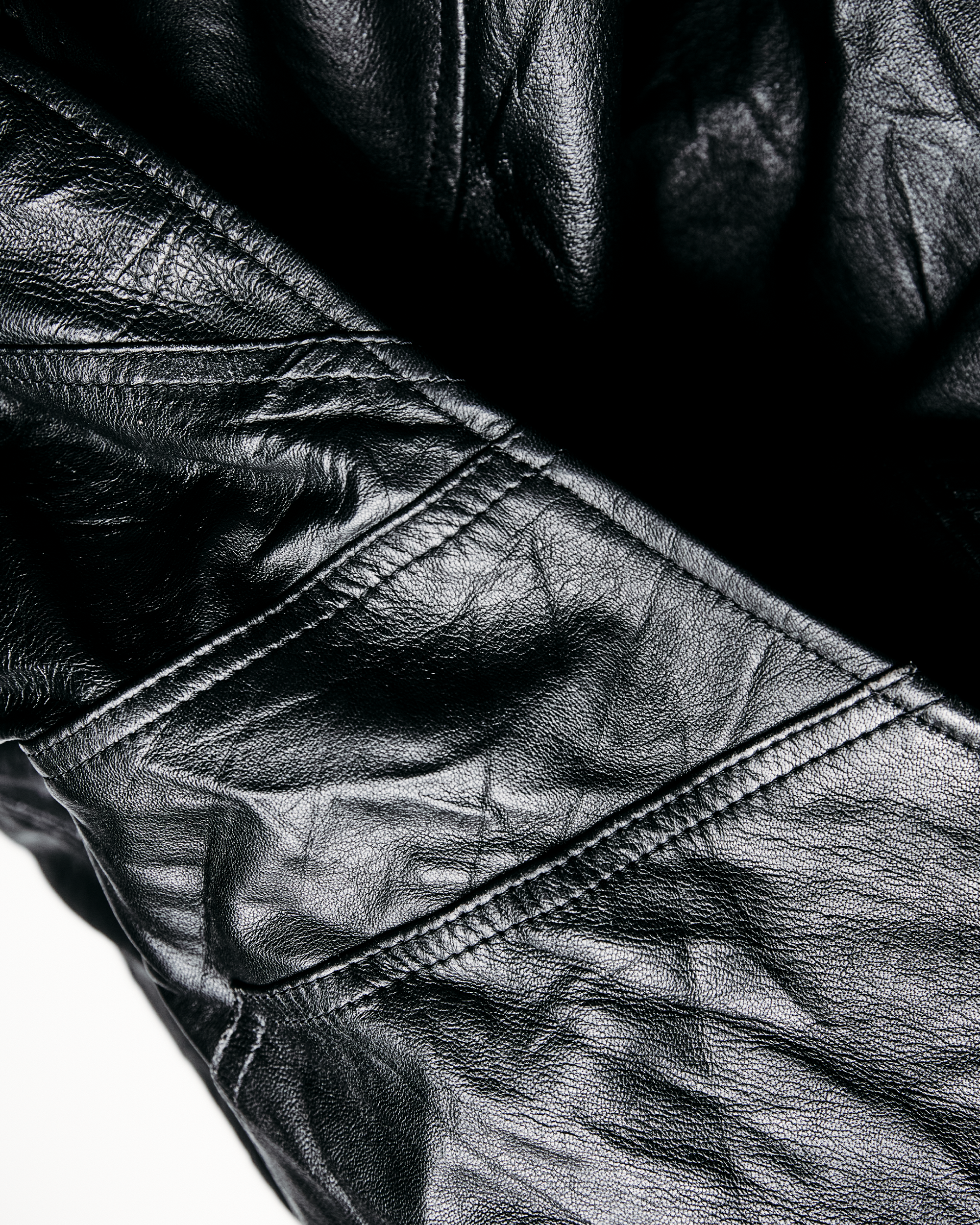 Leather Hooded Jacket - XXL002